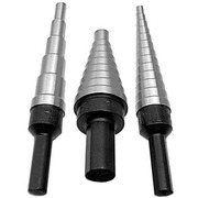 Drill America 3 Piece Unibit HSS Step Drill Bit Set (Sizes #1 to #3) VACSET